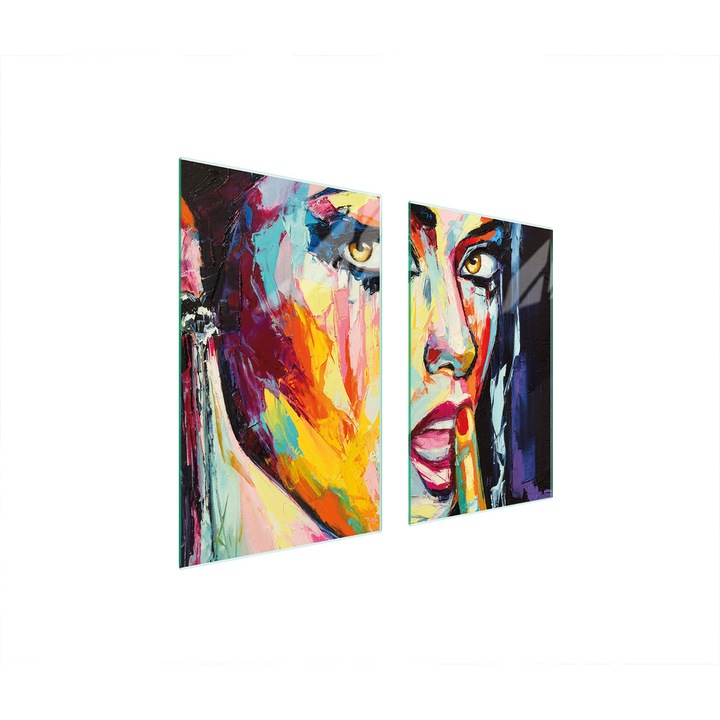 TMK ArtDeko üveg védőlap 75x52cm többszínű