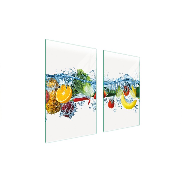 TMK ArtDeko üveg védőlap 75x52cm többszínű
