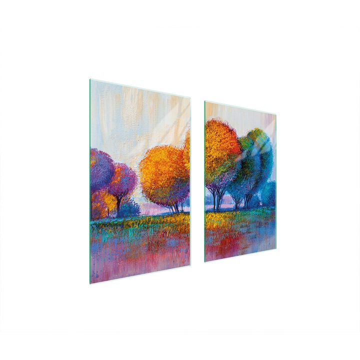 TMK ArtDeko Üveg védőlap 75x52cm többszínű