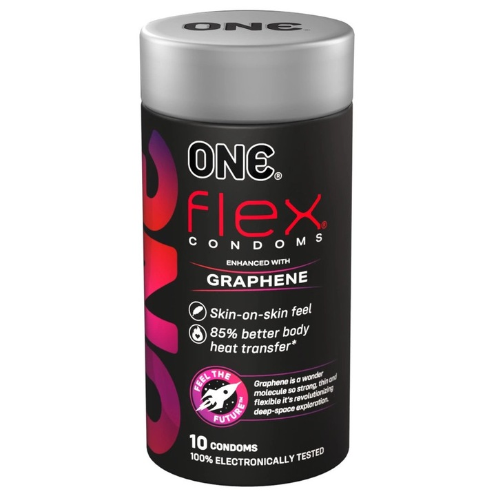 One Flex óvszer, 10 db, ultravékony, grafén, 180x54mm