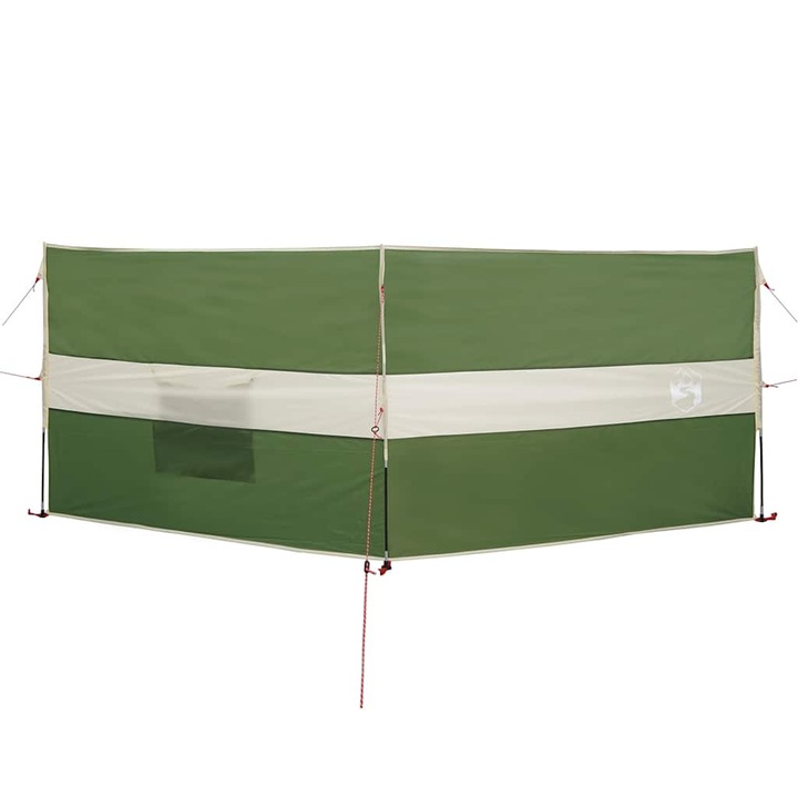 Paravan de camping vidaXL, verde 344x120 cm impermeabil