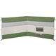 Paravan de camping vidaXL, verde 340x130 cm impermeabil