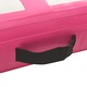 Saltea gimnastica gonflabila cu pompa vidaXL, roz 400x100x15 cm PVC