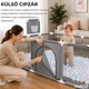 Macvi® gyermek járóka 100 labdával, biztonsági kerítés, 6 hónap - 6 év, 190x129x66 cm, könnyen összeszerelhető, rozsdamentes acél, szürke
