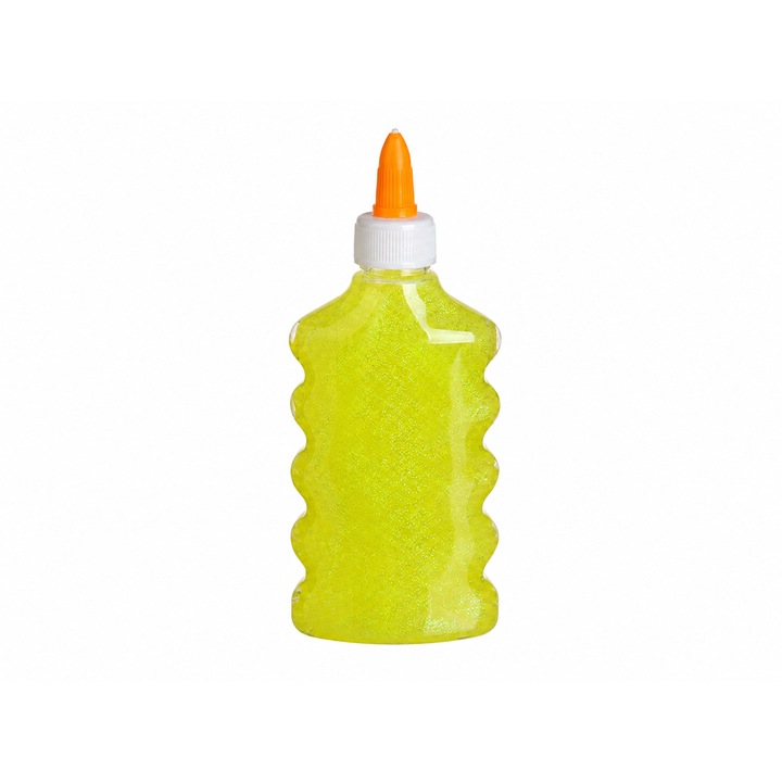 ZANOX® Neonsárga Csillámos Ragasztó Slime-hoz és Kreatív Tevékenységekhez, 200ml