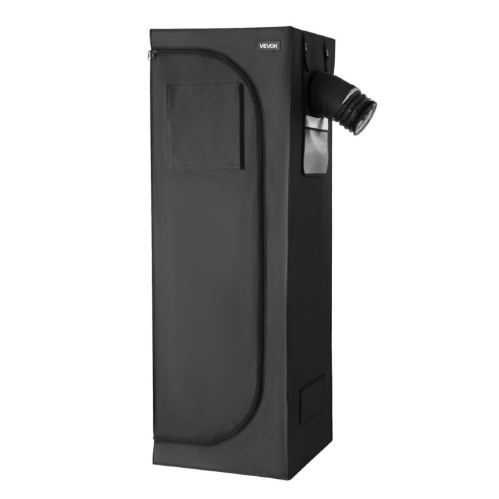 VEVOR beltéri termesztősátor 60x60x180cm teljes spektrumú LED fekete