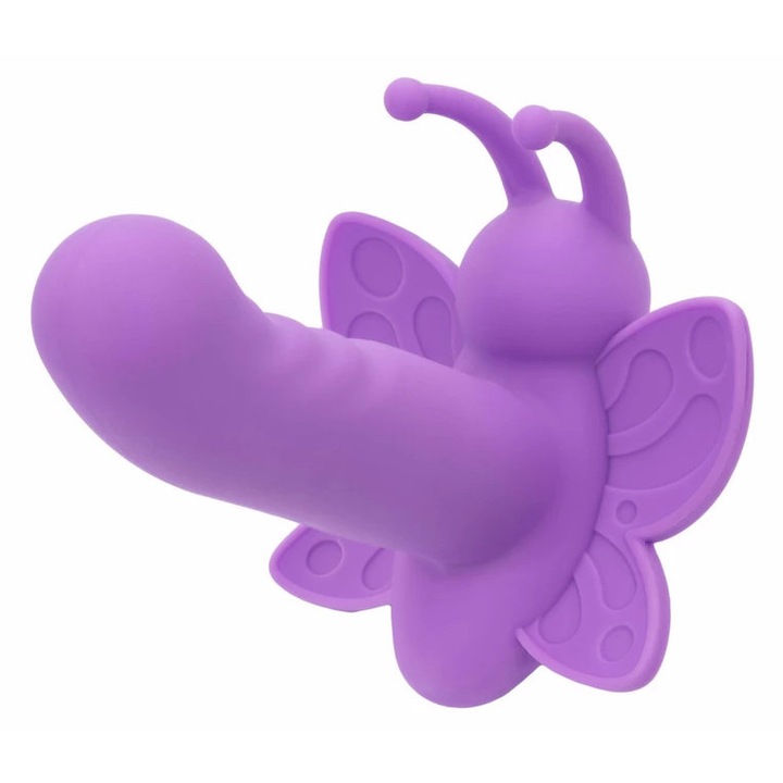 Vibrátor Calexotics Rotating Venus Butterfly, szilikon, IPX7, USB, kompakt