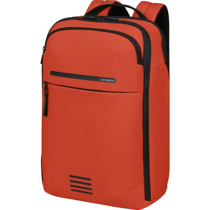 Rucsac laptop Samsonite Moderny 15,6", rosu terracotta, 44x28x18cm, poliester
