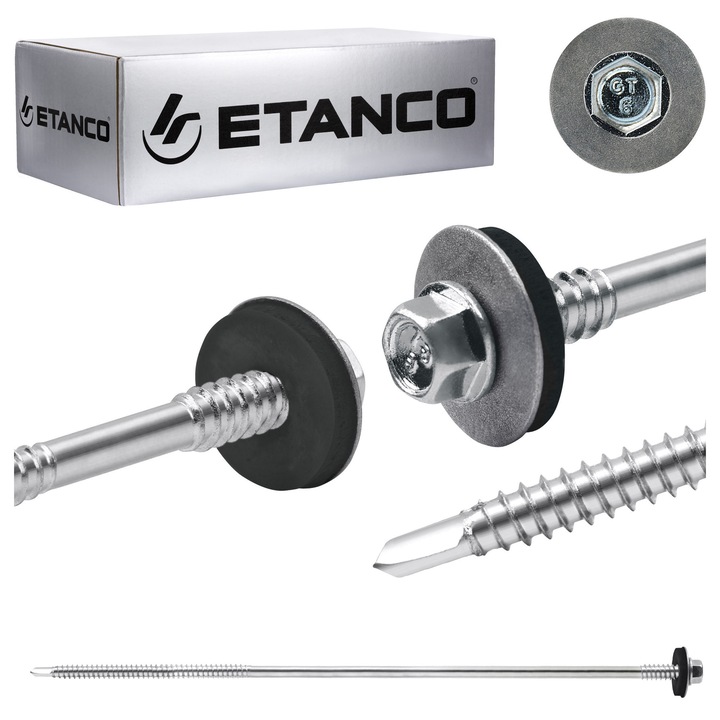 Suruburi Etanco GT 6 SP Z19, 230mm, zincate, set 100 buc
