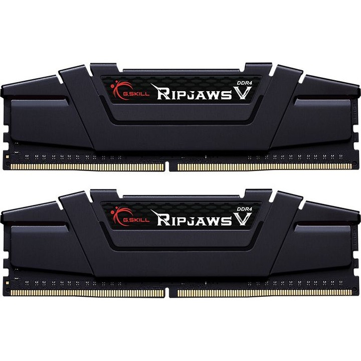G.Skill Ripjaws RAM memória, 32 GB (2 x 16 GB), DDR4, 3600 MHz, DIMM, 1.35 V, 18 CL, Fekete