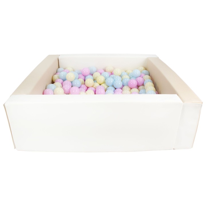 Сух басейн Velinda комплект от 5 части, екокожа, многоцветен, 90x90x30см
