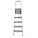 Scara pliabila din aluminiu cu platforma MESTERINO TOOLS MTJL-302-1x5, 5 trepte, 1.5 metri, greutate maxima suportata 150 kg