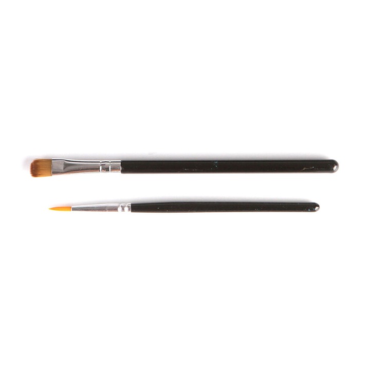 Gyöngyházfényű testfesték paletta 15 színnel, 2 ecsettel, 14.5x11x1.4cm