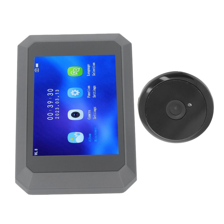 Vizor video usa 2MP 3.97" unghi 135 grade negru 35x80mm