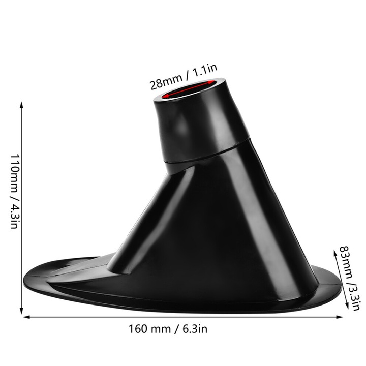 Suport lanseta pentru barci marine si caiace, 160x83x110mm, negru
