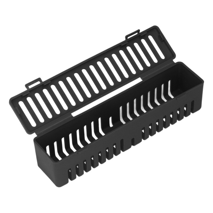 Cutie autoclava plastic negru pentru instrumente dentare
