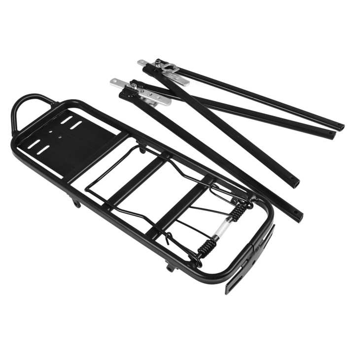 Portbagaj spate bicicleta aluminiu ajustabil 35-50cm 70kg