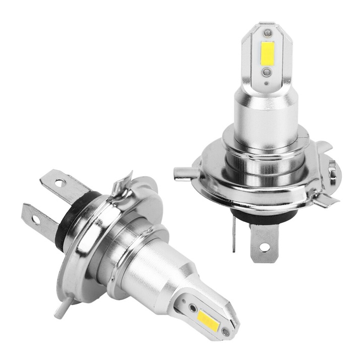 Set 2 becuri LED H4, 110W, 2600LM, galben, 12-24V