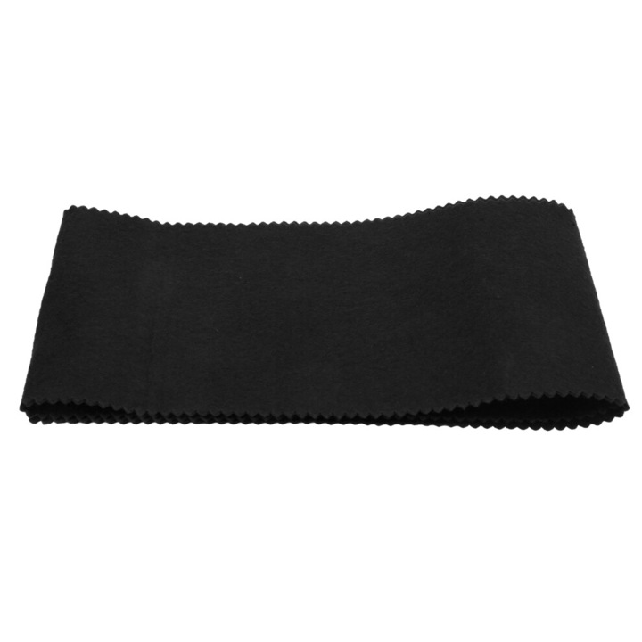 Husa pian neagra, fetru, 125x14.5cm, protectie praf si umiditate