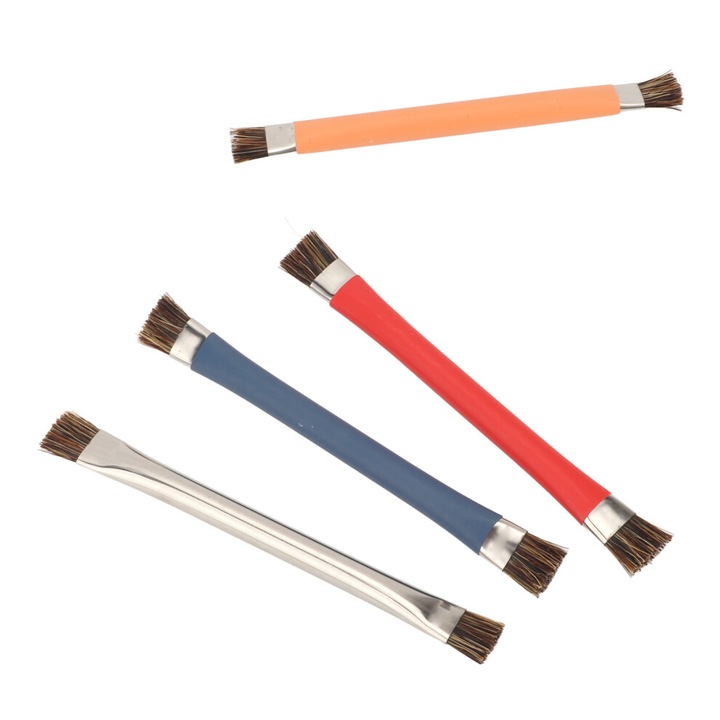Set 4 perii anti-static pentru curatare electronica multicolor 15x2cm