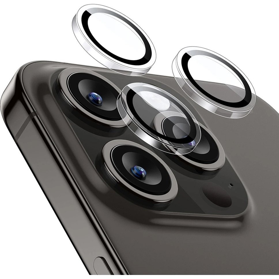 Folie sticla securizata Powertech pentru camera iPhone 14 Pro, 14 Pro Max, transparenta
