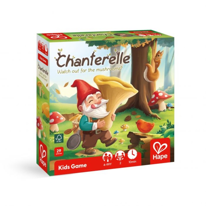Chanterelle fa társasjáték, Hape, Gombafigyelő, 29 darab
