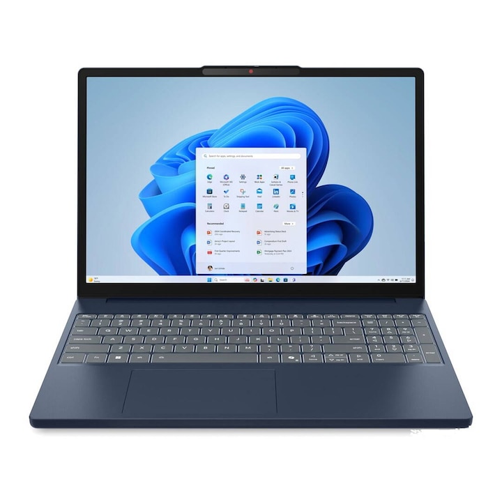 Laptop Lenovo IdeaPad Slim 3 15ARP10 Ryzen 5 150 15.3Inch WUXGA IPS 300nits AG 16GB DDR5 4800 SSD512 Radeon 660M Cam720p 60Wh Win11 Cosmic Blue