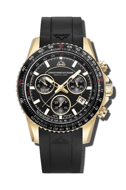 Christophe Duchamp, Bőrszíjas chrono karóra, Fekete