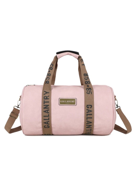 Gallantry Paris® Unisex Utazótáska, Multifunkcionális, Repülőre, Sporthoz és Munkába, Vízálló, Állítható Vállpánt, Öko Bőr, 45x27x27 cm, 30L, Pasztell Rózsaszín