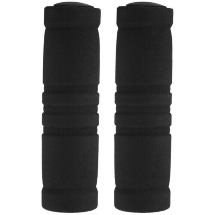 Fekete habszivacs kerékpármarkolat szett 12.9x3.5cm