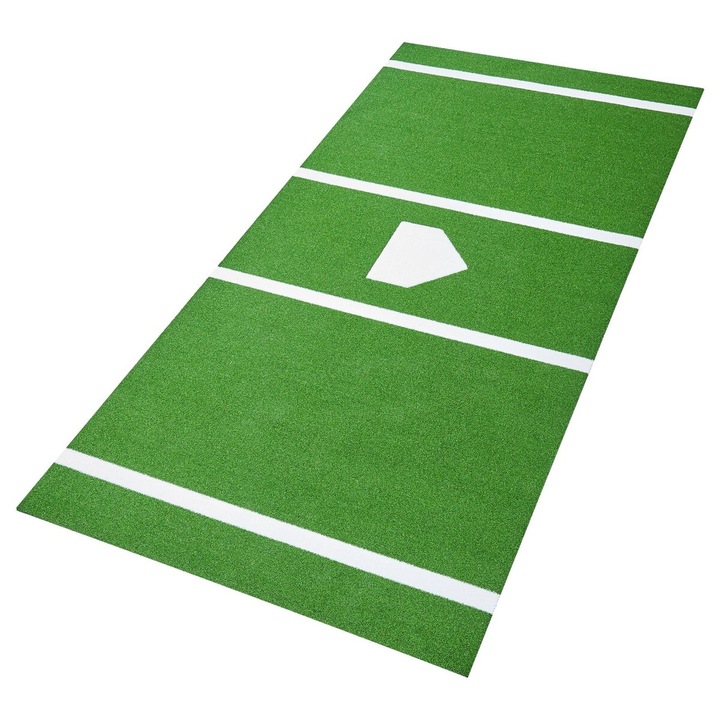 Covor de antrenament baseball VEVOR 366x183cm verde antiderapant portabil