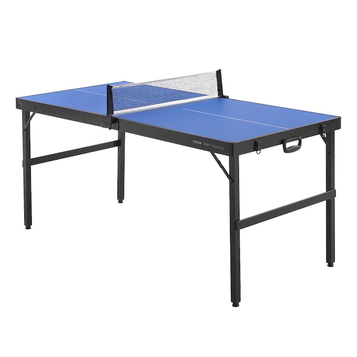 Masa tenis VEVOR pliabila portabila 1526x665x718 mm albastru