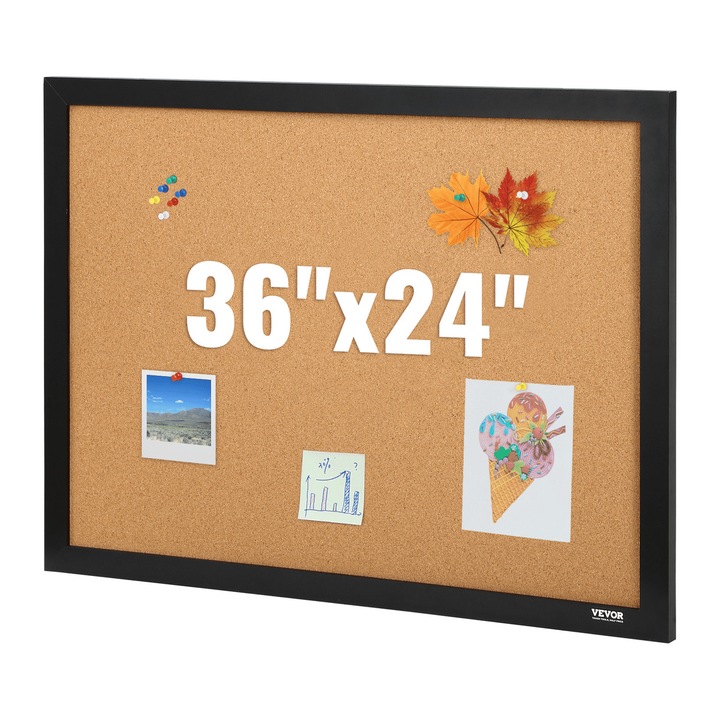 VEVOR parafatábla 36x24 hüvelyk barna MDF keretek 24x36x0.7 hüvelyk