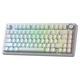 Клавиатура Aula геймърска механична клавиатура Wireless Gaming Mechanical Keyboard F75HE - Black King Magnetic Switch [Linear] (English US), White F75HE-BKS-WH
