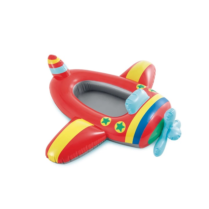 Felfújható gyűrű szett, Intex, repülőgép, max. 27 kg, 3-6 év
