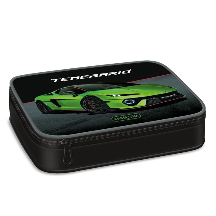 Ars Una egyszintes, kétrekeszes tolltartó Lamborghini (5522)