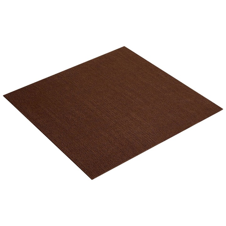 VEVOR Мокетни плочки 20 бр. 61x61 см тъмнокафяви самозалепващи 5 мм
