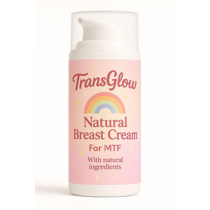 TransGlow – MTF mellnövelő krém – 50 ml – Nőiesítő mellápolás