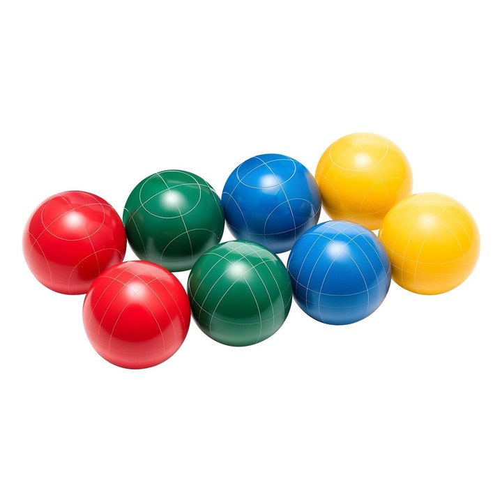 VEVOR 107mm boccia készlet, 8 golyó, többszínű, táska, mérőzsinór