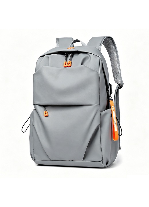 Rucsac multifunctional, Yulinland, Rezistent la apa, Cu port de incarcare USB, Ultra usor, Business / Calatorii, Laptop 16 inch, Gri
