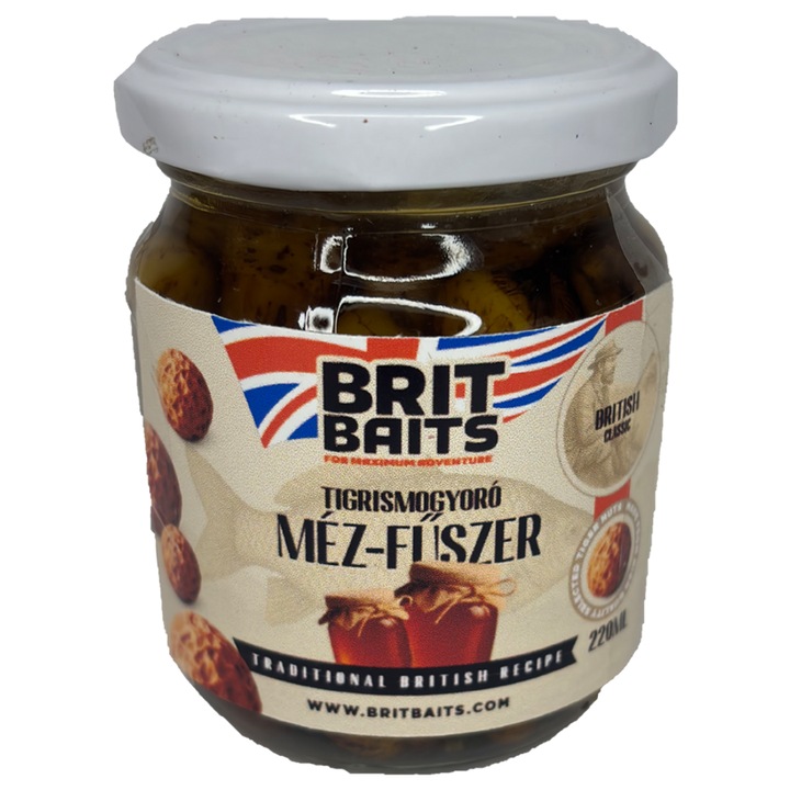 BritBaits Horgász XXL Tigrismogyoró lében méz-fűszer 220ml