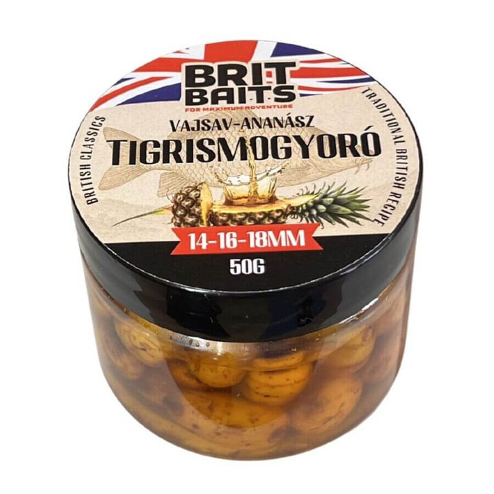 BritBaits Színes Tigrismogyoró Horogcsali Vajsav-Ananász 50g