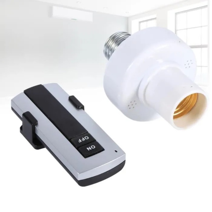 Bec E27 cu telecomanda, interior, 220V