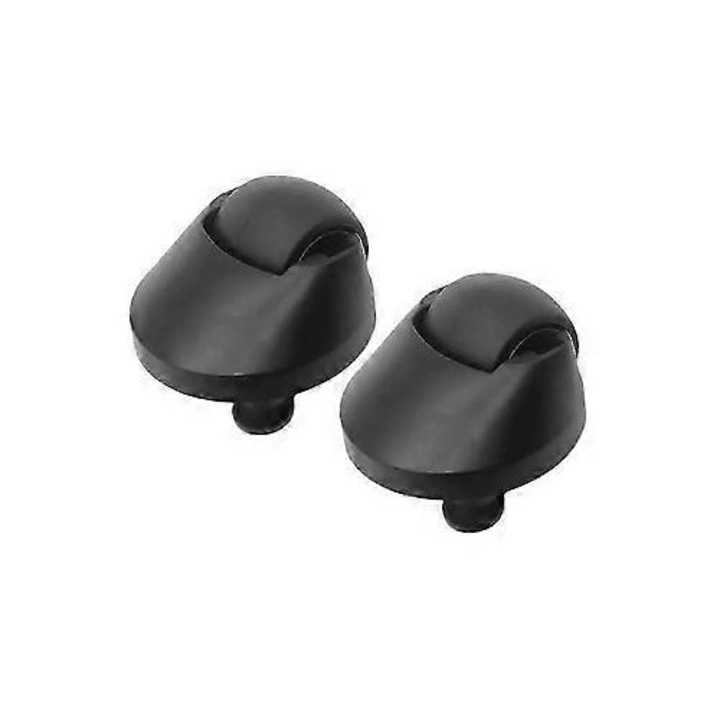 Roata fata pentru aspirator robotic, set 2 bucati, negru, plastic