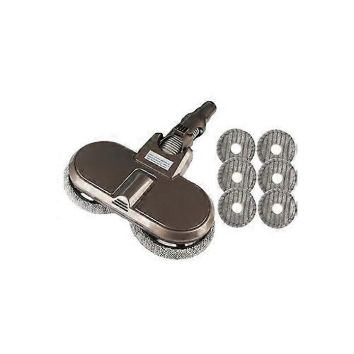 Perie electrica rotativa pentru aspirator, capacitate 150ml, plastic, set 7 piese