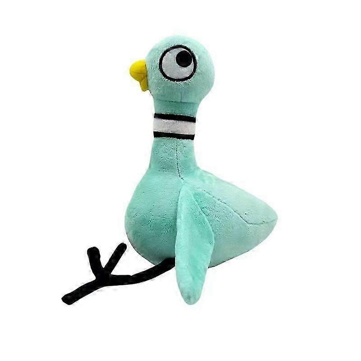 Nagy szemű kék galamb plüssjáték 25cm