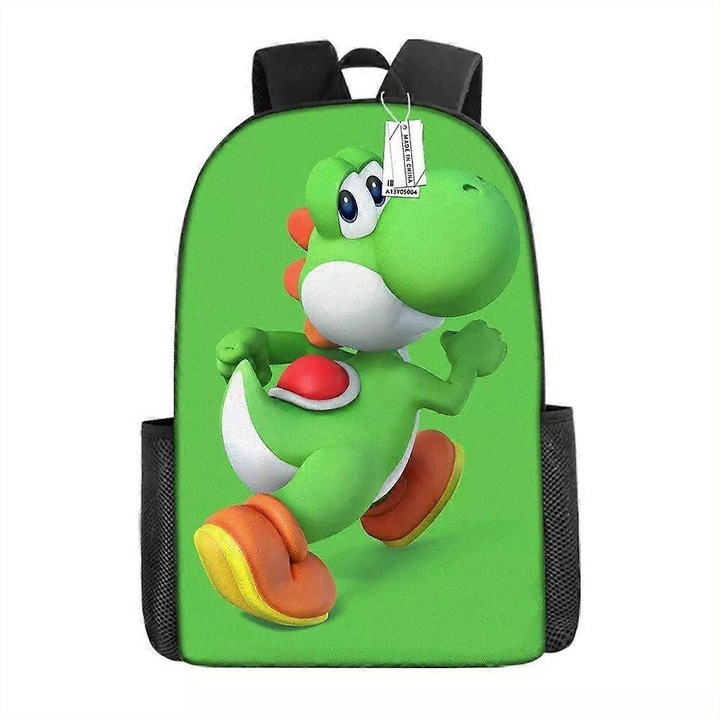 Ghiozdan scolar OEN Super Mario Yoshi dinozaur multicolor