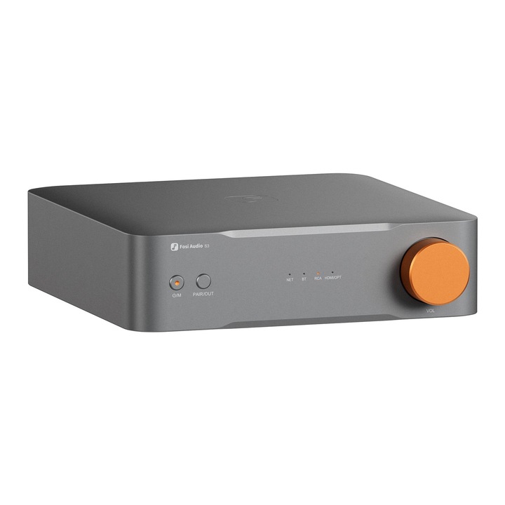 Fosi Audio S3 Player de rețea, DAC, preamplificator echilibrat AK4493SEQ, WiFi 6, Bluetooth 5.3, Roon Ready, Google Cast, Airplay 2, UPnP 32bit 384kHz