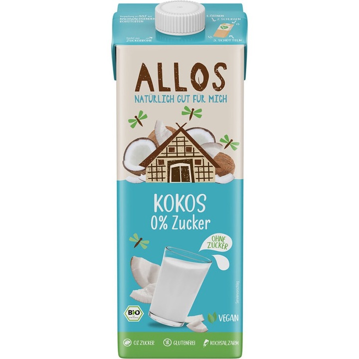Bautura de cocos fara gluten, eco - Allos