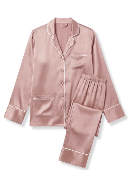 Pizsama szett 100% eperfa selyemből, 22 Momme, Női, S méret, Gombos záródás, Kényelem és Elegancia, Ballet